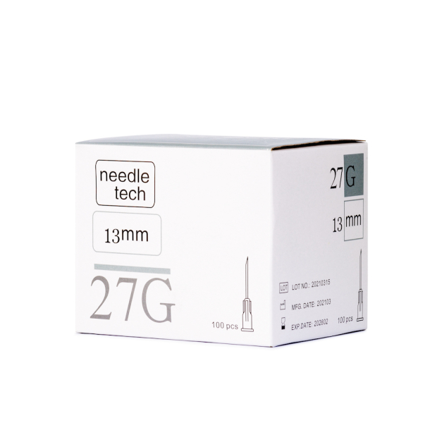 NEEDLETECH 27G - 100 (13mm) Sterile hypodermic needle